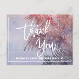 Tropical Sunset Tack Vykort