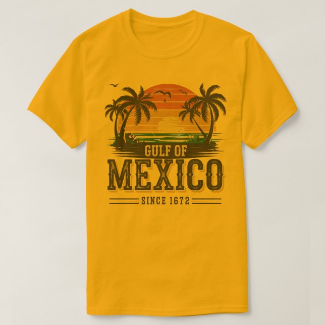 Tropical Sunset Tee Bukt i Mexiko T-shirt (Design framsida)