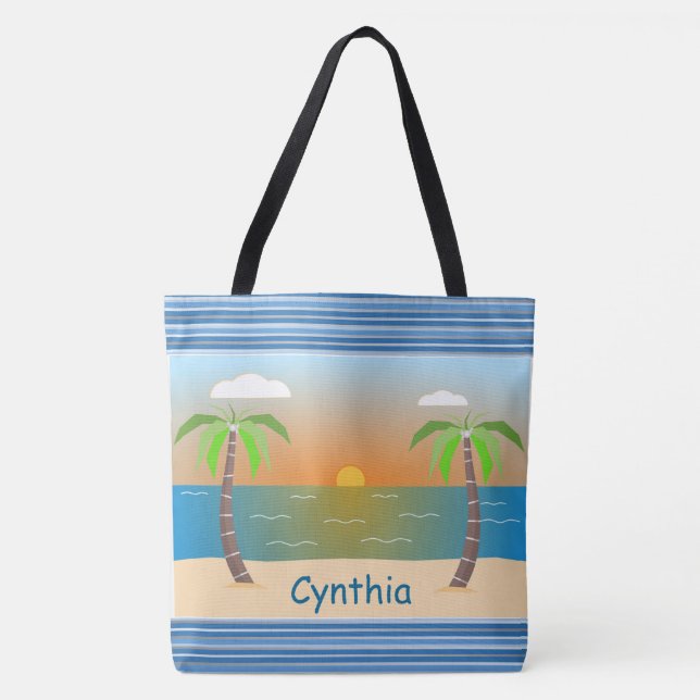 Tropical Sunset Tygkasse (Framsida)