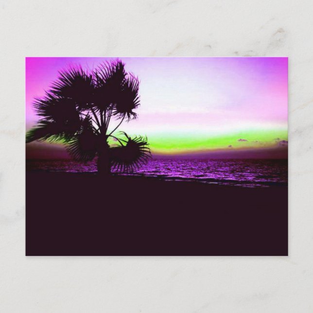 Tropical Sunset Vykort (Framsida)