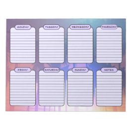 Tropical Sunset Weekly Planner Tear Away Anteckningsblock
