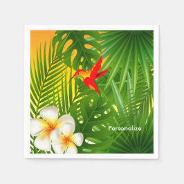 Tropical Sunshine med Hummingbird Pappersservett