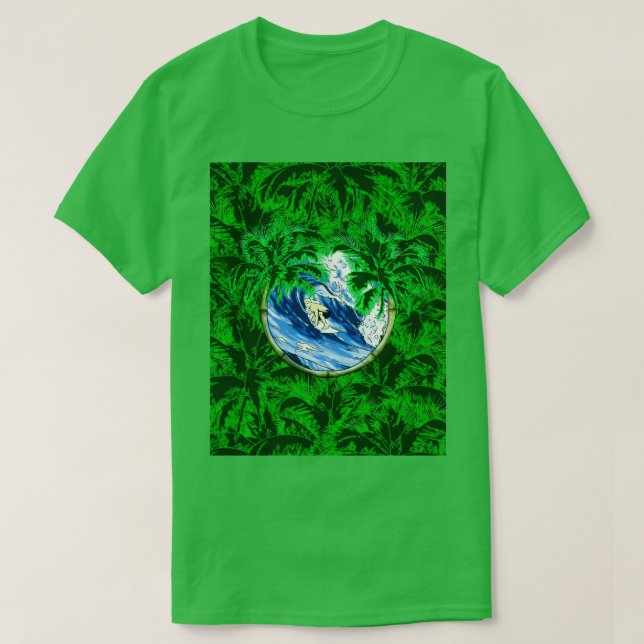 Tropical Surfer Graphic T Shirt (Design framsida)