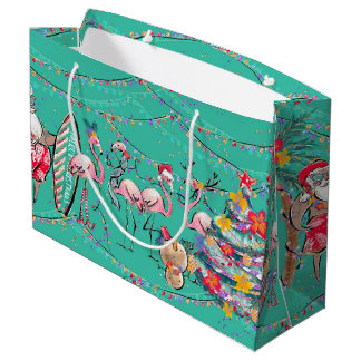 Tropical Surfing Santa Helgdag Gift Bag