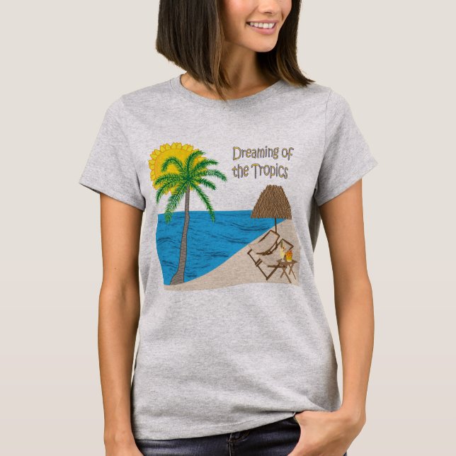 Tropical T-shirt, Dreaming of the Tropikernas T Shirt (Framsida)