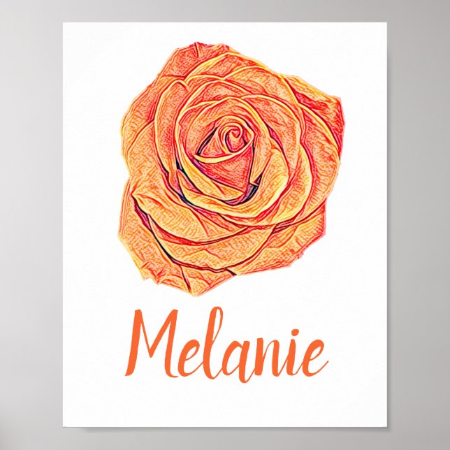 Tropical Tangerine Ro Poster (Framsidan)