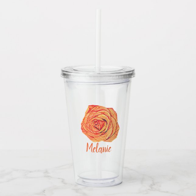 Tropical Tangerine Take Away Mugg (Framsida)