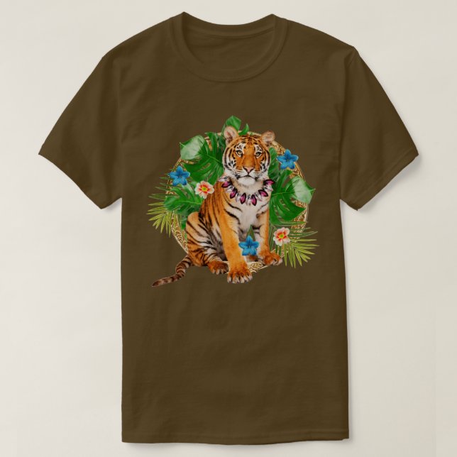 Tropical Tiger T Shirt (Design framsida)