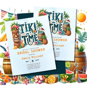 Tropical Tiki Party Bröllop Luau-Möhippan