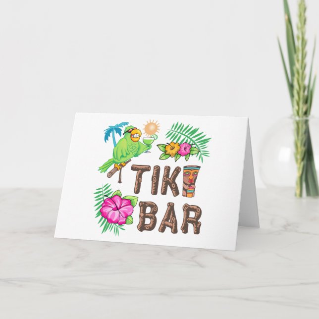 TROPICAL TIKI PUB KORT (Framsida)