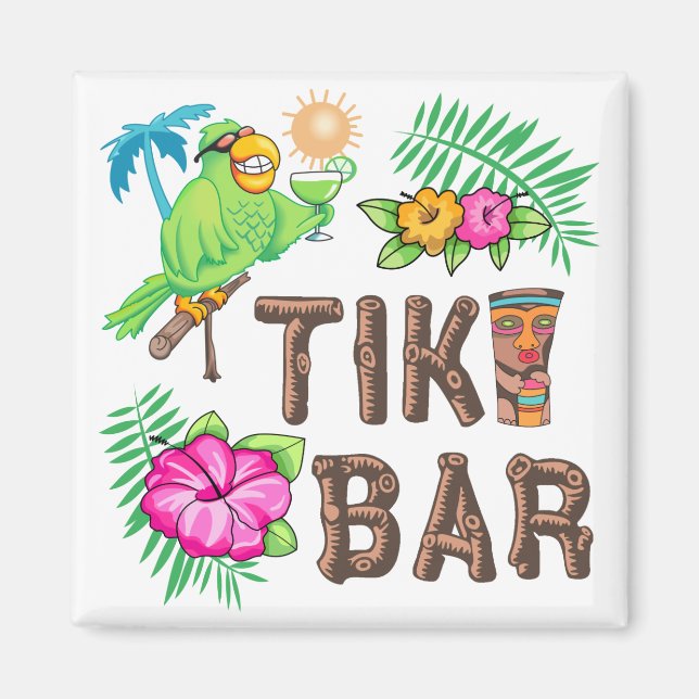 TROPICAL TIKI PUB MAGNET (Framsidan)