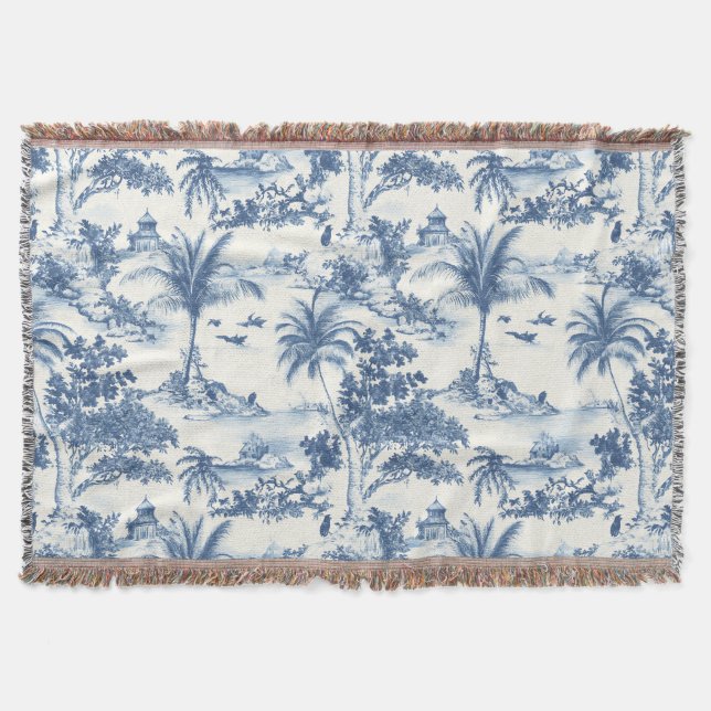 Tropical Toile De Jouy Filt (Framsidan)