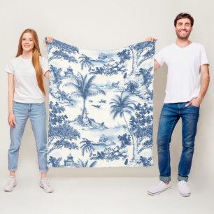 Tropical Toile De Jouy Fleecefilt