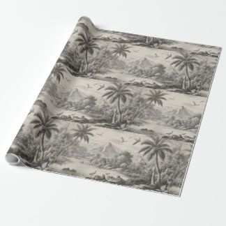 Tropical Toile de Jouy Presentpapper
