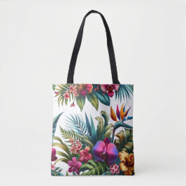 Tropical tote bags tygkasse