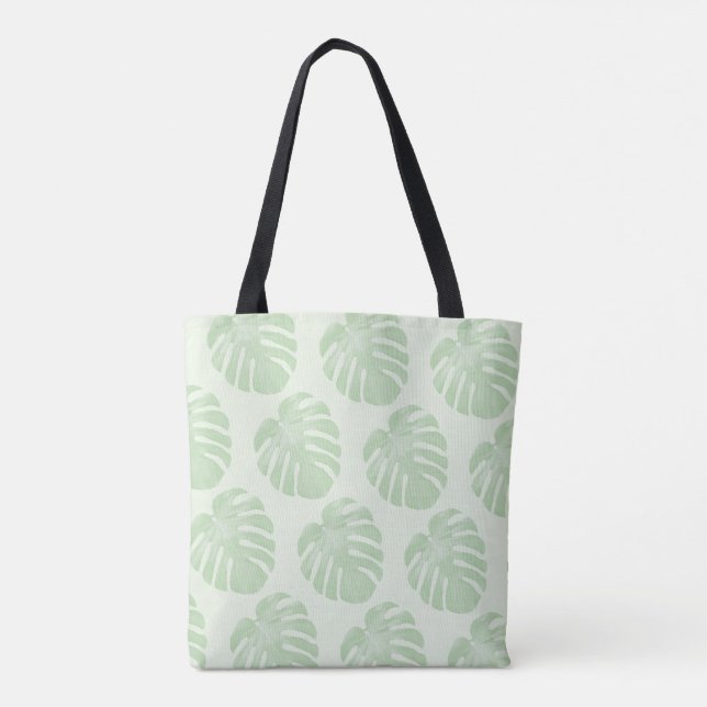 Tropical Tote för litet Löv Tygkasse (Baksida)