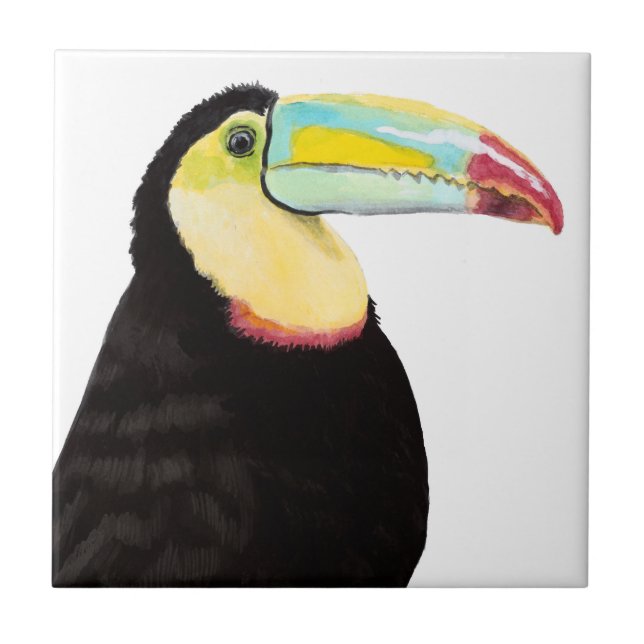 Tropical Toucan Bird Kakelplatta (Framsidan)