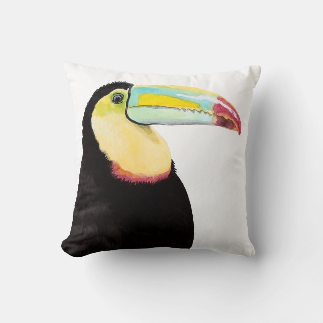 Tropical Toucan Bird Kudde (Framsida)