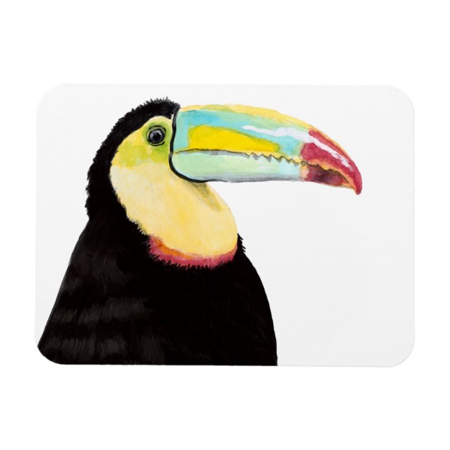 Tropical Toucan Bird Magnet (Horisontell)