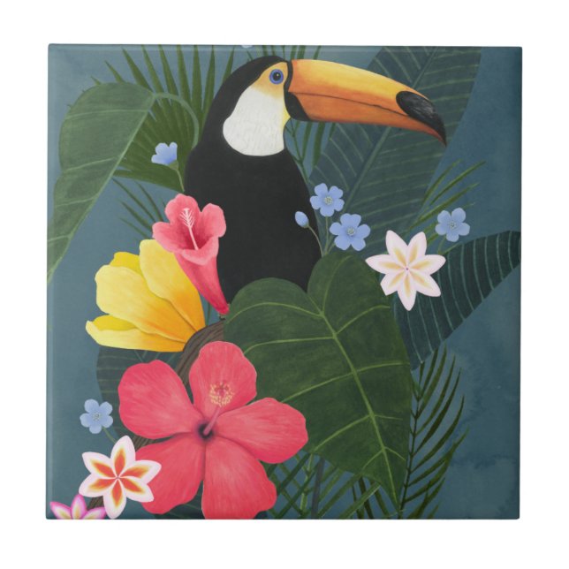 Tropical Toucan i Wilderness Kakelplatta (Framsidan)