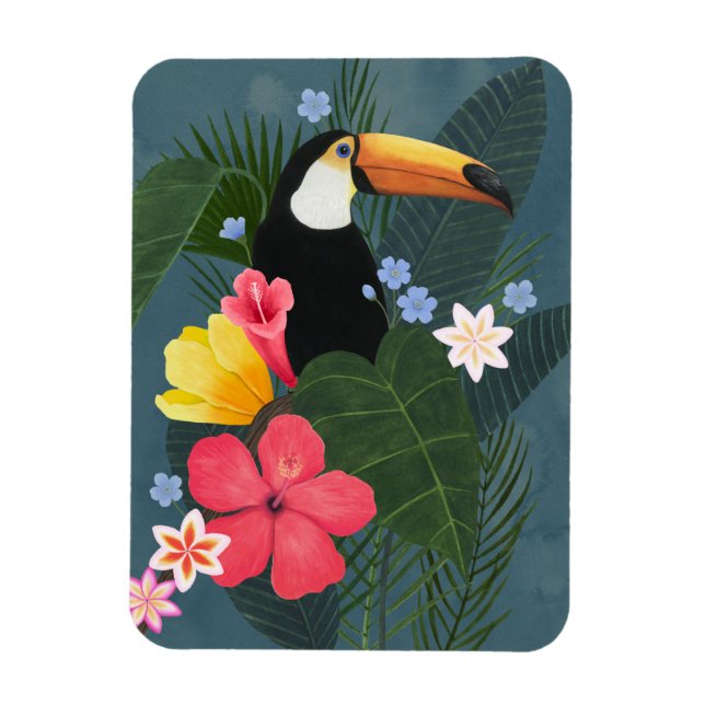 Tropical Toucan i Wilderness Magnet (Vertikal)