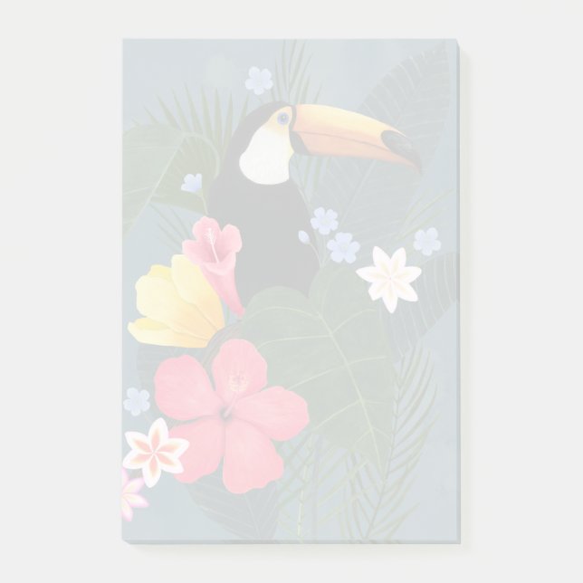 Tropical Toucan i Wilderness Post-it Block (Framsida)