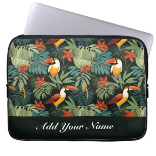 Tropical Toucan Mönster Laptop Fodral