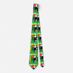 Tropical Toucan Neck Tie Slips