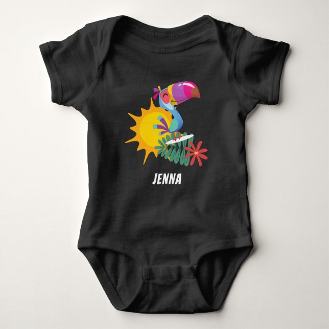 Tropical Toucan Personlig T Shirt (Framsida)