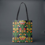 Tropical Toucan Pineapple Hibiscus Vibrant  Tygkasse<br><div class="desc">Escape to paradise with every step you take with our Tropical Toucan Tote Bag – a stunning celebration of color, nature, and island spirit. This eye-catching tote features a richly detailed illustration of vibrant toucans nestled among golden pineapples, luscious passionfruit, juicy mangoes, and blooming hibiscus flowers in radiant red and...</div>