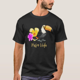 Tropical Toucan Pura Vida Design T Shirt