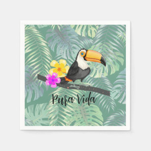Tropical Toucan Pura Vida Pappra blöjor Pappersservett