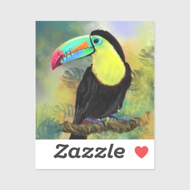 Tropical Toucan Sticker Klistermärken (Ark)