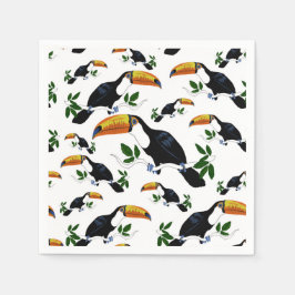 Tropical Toucans - Playful Jungle Pappersservett