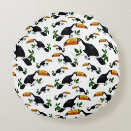 Tropical Toucans - Playful Jungle Rund Kudde
