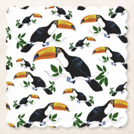Tropical Toucans - Playful Jungle Underlägg Papper