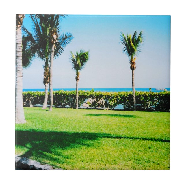 Tropical Träd Tile Kakelplatta (Framsidan)