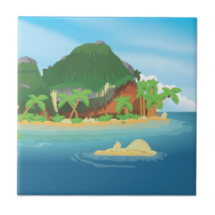 Tropical Treasure Island Kakelplatta