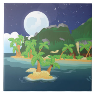 Tropical Treasure Island Kakelplatta