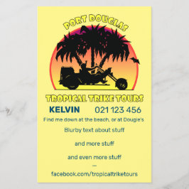 Tropical Trike Tours Flygblad