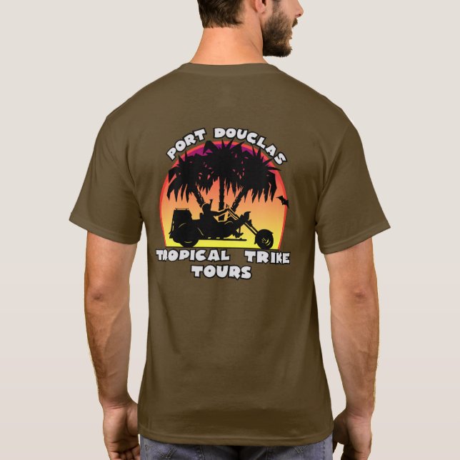 Tropical Trike Tours T Shirt (Baksida)