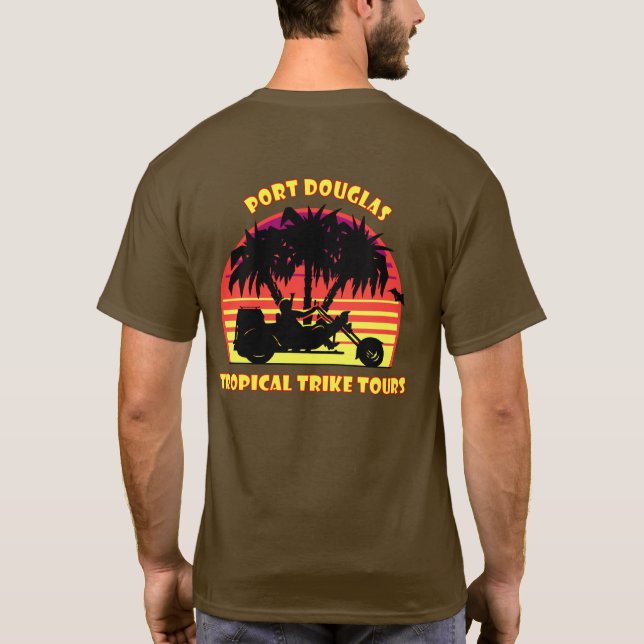 Tropical Trike Tours T Shirt (Baksida)