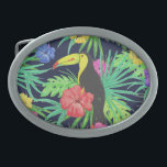 Tropical Tucan och Löv Rainforest<br><div class="desc">Ljus och djärv tropisk regnskogskonst.</div>