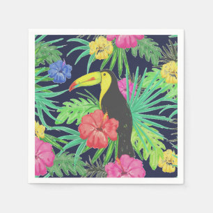 Tropical Tucan och Löv Rainforest Pappersservett
