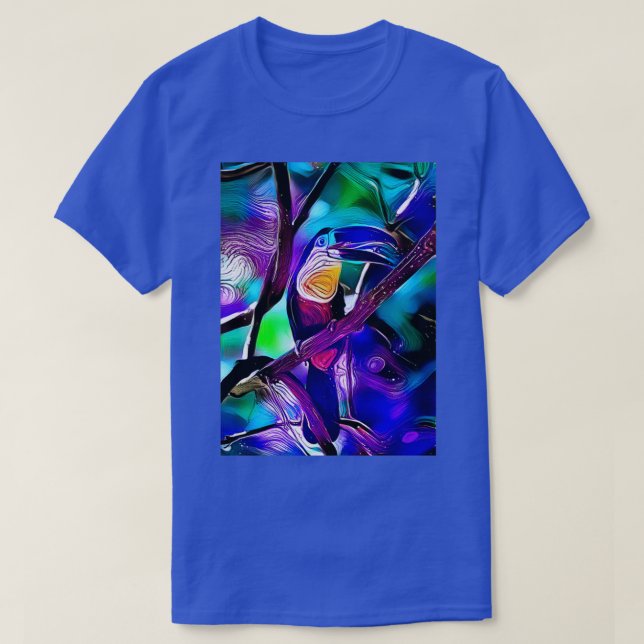 Tropical Tucan Toucan Jungle T Shirt (Design framsida)