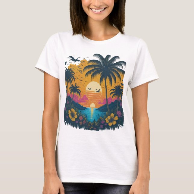 Tropical Twilight T-Shirt (Framsida)