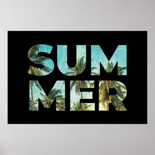 Tropical Typography fantastisk | POSTER (Framsidan)