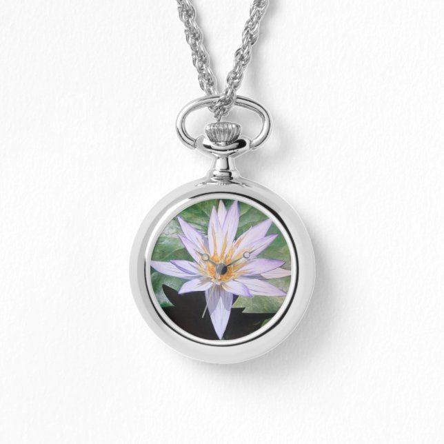 Tropical Vatten Lily Armbandsur (Framsida)