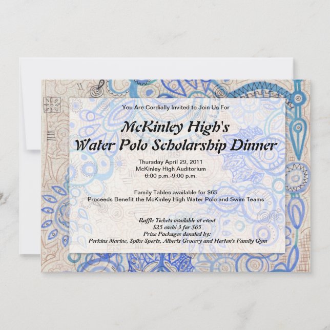 Tropical Vibe Fundraiser Business Luncheon - Inbjudningar (Framsida)