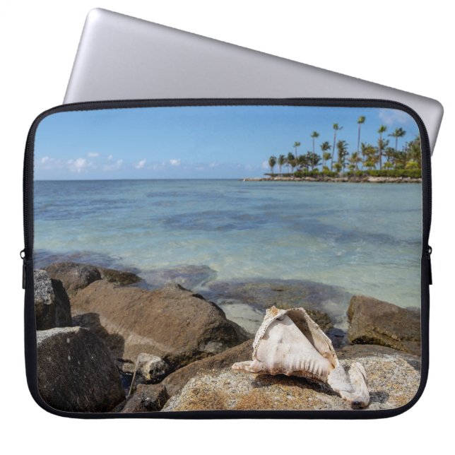 Tropical Vibes Aruba Laptop Fodral (Framsidan)